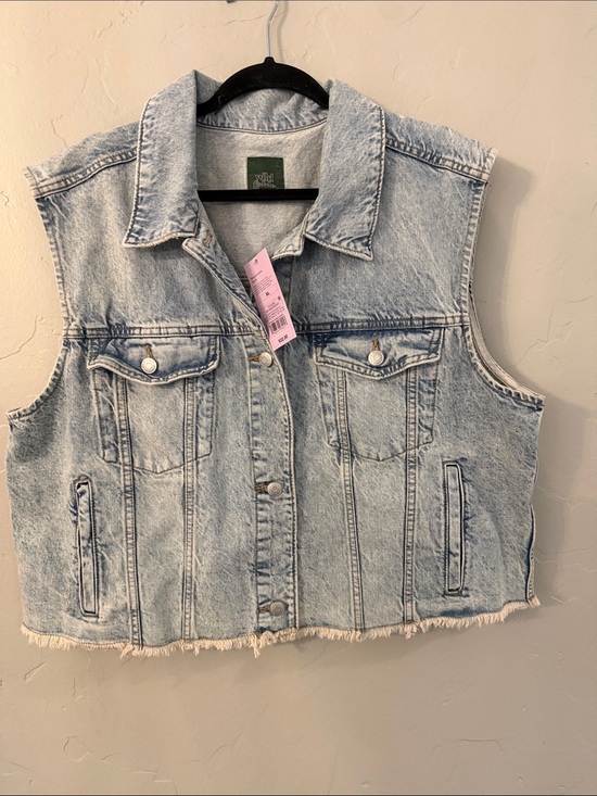 Jackets & Blazers - Wild Fable Women’s Oversize Denim Vest- SIZE XL